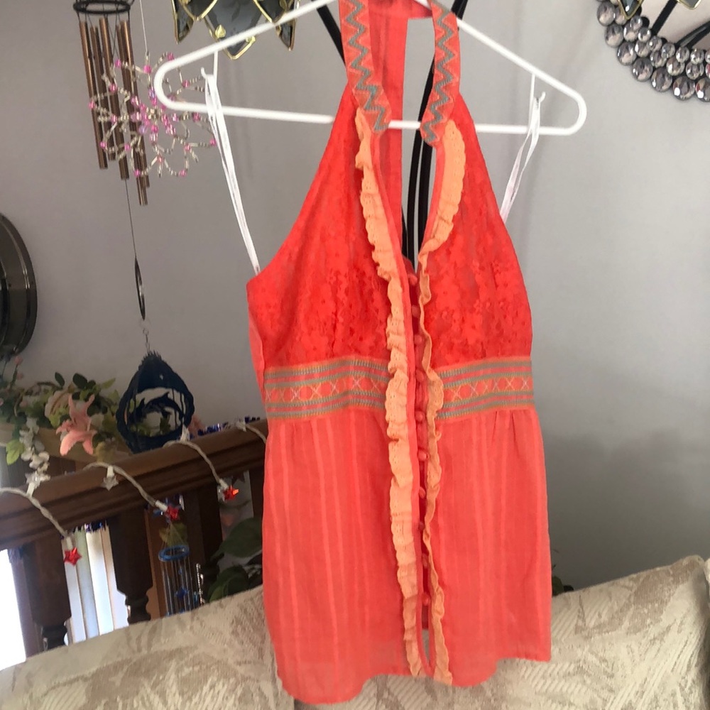 Small Coral Lulumari blouse